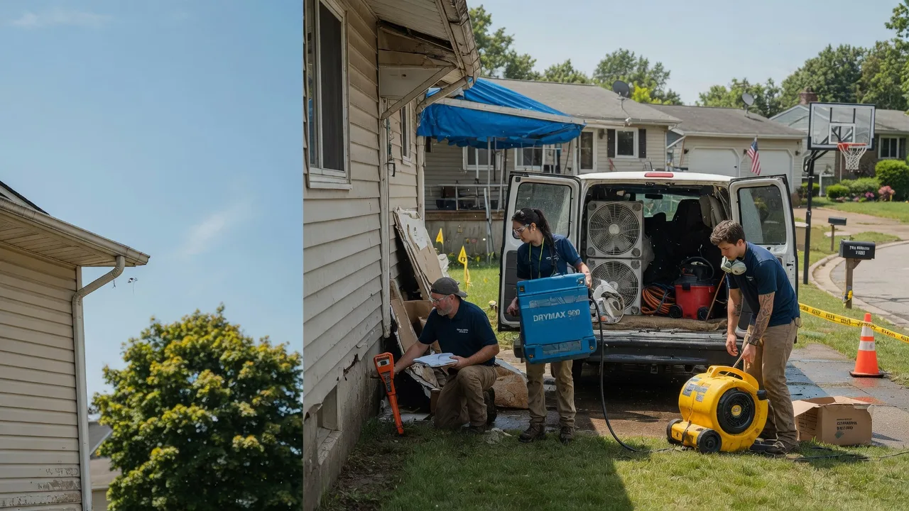 Ceiling Leak Cleanup in Cecil, WI near me